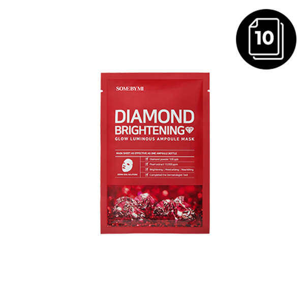 SOME BY MI Red Diamond Brightening Glow Luminous Ampoule Mask 25g x 10