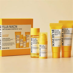 SOME BY MI Yuja Niacin Anti-Blemish Starter Kit Cleanser 30ml, Toner 30m