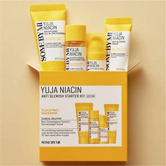 SOME BY MI Yuja Niacin Anti-Blemish Starter Kit Cleanser 30ml, Toner 30m