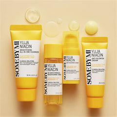 SOME BY MI Yuja Niacin Anti-Blemish Starter Kit Cleanser 30ml, Toner 30m