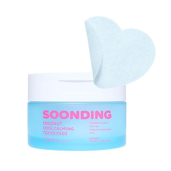 SOONDING Coconut Cool Calming Toner Pads 130ml (60 Pads)