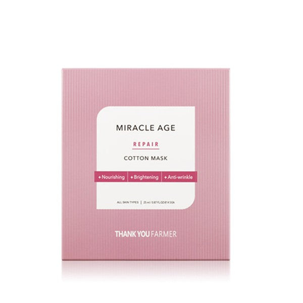 THANK YOU FARMER Miracle Age Repair Cotton Mask 5 sheets