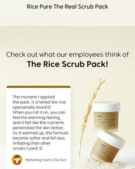 Thank You Farmer Rice Pure The Real Scrub Pack 100ml