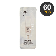 THE HISTORY OF WHOO Gongjinhyang Seol Radiant White Tone Up Sunscreen 1ml *60pcs