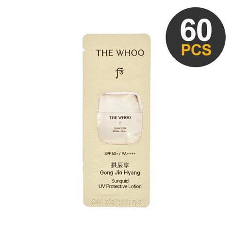 THE HISTORY OF WHOO Gongjinhyang Sunquid UV Protective Lotion 1ml x 60pcs (60ml)