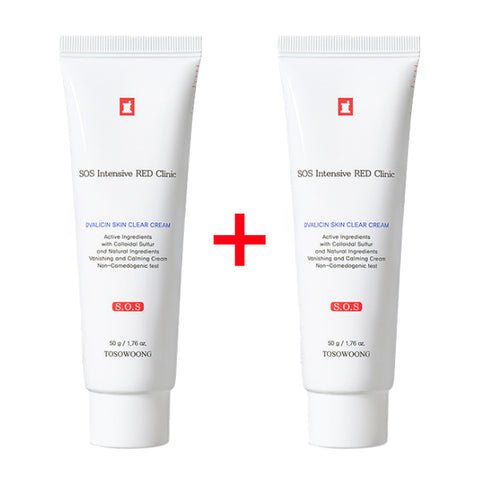 TOSOWOONG SOS Intensive RED Clinic Ovalicin Skin Clear Cream 50g x 2ea