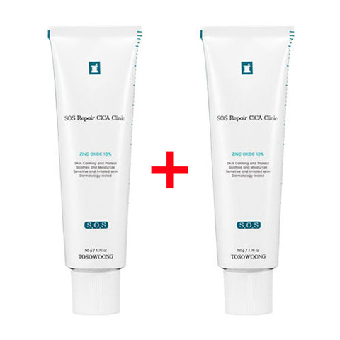 TOSOWOONG SOS Repair CICA Clinic Zinc Cream 50g x 2ea