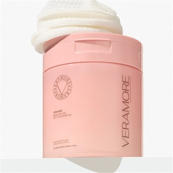 VERAMORE Rose & Tea Tree Daily Cleansing Pad 70 Pads