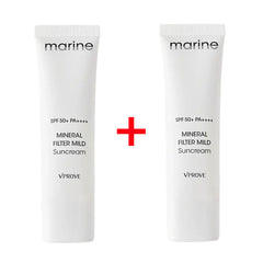 VPROVE Marine Mineral Filter Mild Suncream 50ml x 2ea (SPF50+ PA++++)