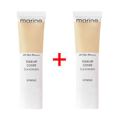 VPROVE Marine Tone-up Cover Suncream 50ml x 2ea (SPF50+ PA++++)