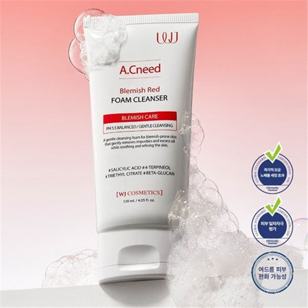 WJ A.Cneed Blemish Red Foam Cleanser 120ml
