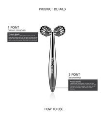 WellDerma Face Lifting Roller Dark Silver 1 piece