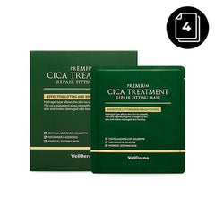 WellDerma Premium Cica Treatment Repair Fitting Mask 4 sheets