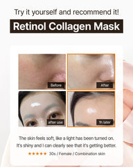 WellDerma Premium Retinol Collagen Lifting Restore Fitting Mask (4 Sheets)