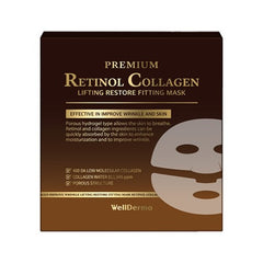 WellDerma Premium Retinol Collagen Lifting Restore Fitting Mask (4 Sheets)