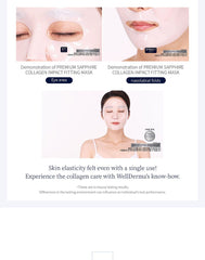 WellDerma Premium Sapphire Collagen Impact Fitting Mask 4 masks