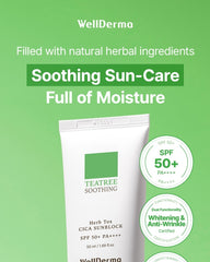 WellDerma Tea Tree Herb Tox Cica Sunblock 50ml