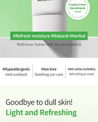 WellDerma Tea Tree Herb Tox Cica Sunblock 50ml