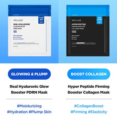 Wellage Hyper Peptide Firming Booster Collagen Mask (5 Sheets)