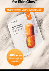 Wellage Hyper Toning Vita C Bubble Mask 5 masks