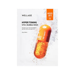 Wellage Hyper Toning Vita C Bubble Mask 5 masks