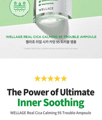Wellage Real Cica Calming 95 Trouble Ampoule 50ml