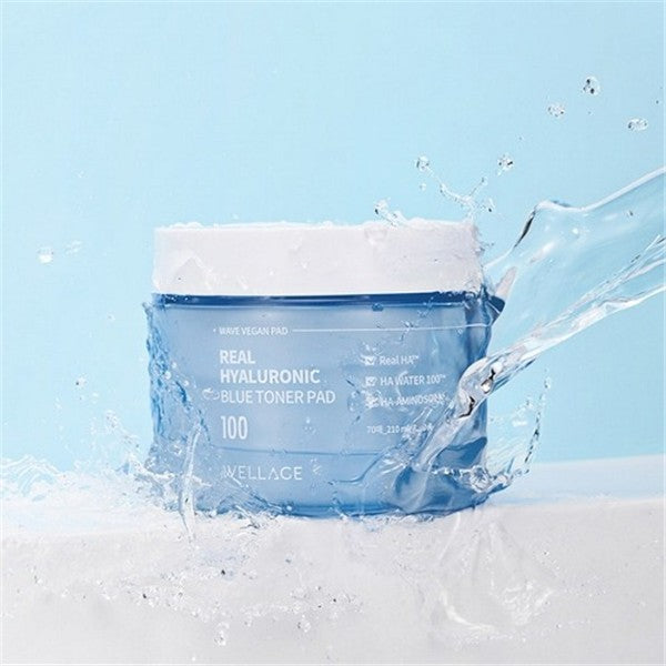 Wellage Real Hyaluronic Blue Toner Pad 70 Pads