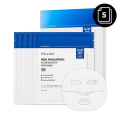 Wellage Real Hyaluronic Glow Booster PDRN Mask (5 sheets)