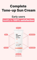 Wellage Real Hyaluronic Tone Up Sun Cream 50ml