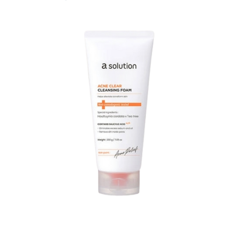 asolution acne clear cleansing foam 200g