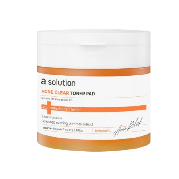 asolution acne clear toner pad 60ea