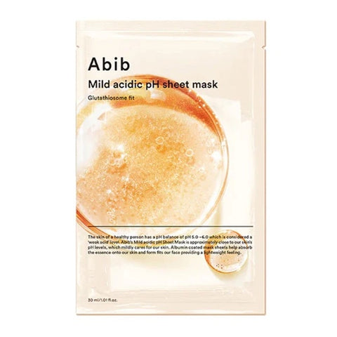 ABIB Mild Acid pH Sheet Mask Glutathiosome Fit - 1pack (5pcs)