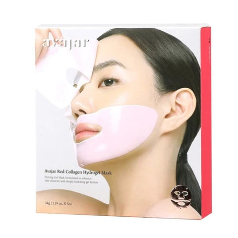 AVAJAR Red Collagen Hydrogel Mask - 1pack (5pcs)