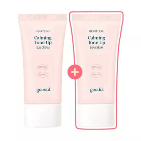 GOODAL Heartleaf Calming Tone Up Sun Cream Set - 1set (50ml x 2)