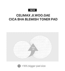 Celimax Ji Woo Gae Cica BHA Blemish Toner Pad 60 Pads