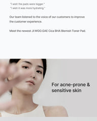 Celimax Ji Woo Gae Cica BHA Blemish Toner Pad 60 Pads