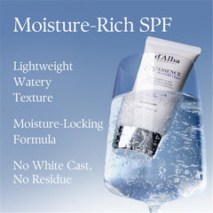 d'Alba Waterfull Essence Sunscreen SPF50+ PA++++ 50ml