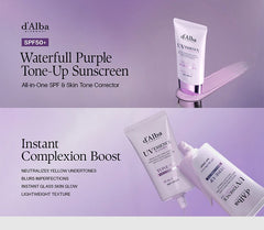 d'Alba Waterfull Purple Correcting Sun Cream SPF50+ PA++++ 50ml
