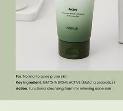 heimish Matcha Biome Amino Acne Cleansing Foam 150g