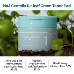 numbuzin No.1 Centella Re-Leaf Green Toner Pad 190ml