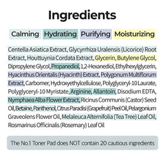 numbuzin No.1 Centella Re-Leaf Green Toner Pad 190ml