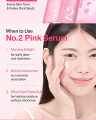 numbuzin No.2 Rose PDRN Collagen Plumping Serum DUO Set 1.2ml
