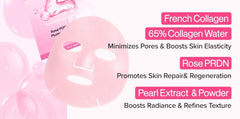 numbuzin No.2 Rose PDRN Collagen Plumping Sheet Mask 5ea