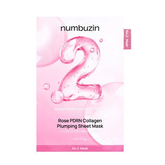 numbuzin No.2 Rose PDRN Collagen Plumping Sheet Mask 5ea