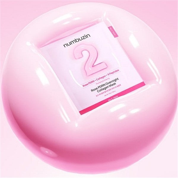 numbuzin No.2 Rose PDRN Overnight Collagen Mask 4 masks