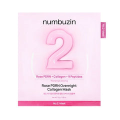 numbuzin No.2 Rose PDRN Overnight Collagen Mask 4 masks