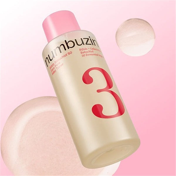 numbuzin No.3 Bifida Bakuchiol 50 Zero Pore Milky Toner 200ml