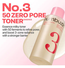 numbuzin No.3 Bifida Bakuchiol 50 Zero Pore Milky Toner 200ml
