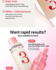 numbuzin No.3 Bifida Bakuchiol Zero Pore Milky Toner Light 200ml