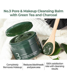 numbuzin No.3 Pore & Makeup Cleansing Balm with Green Tea and Charcoal 85g